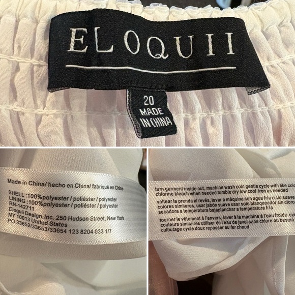 Eloquii Ombre Pastel Rainbow Mini Dress Sheer Babydoll Unicorn Spring Sz 20 - Picture 12 of 12